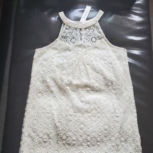 Lace, sleeveless, shift dress
